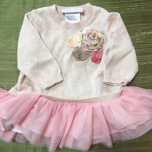 Bonnie Baby Flower Sweater 3-6 months